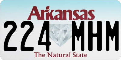 AR license plate 224MHM