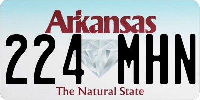 AR license plate 224MHN