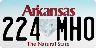 AR license plate 224MHO