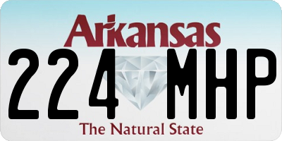 AR license plate 224MHP