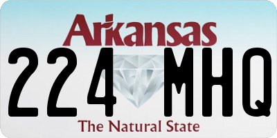 AR license plate 224MHQ