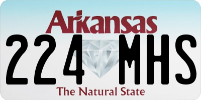 AR license plate 224MHS