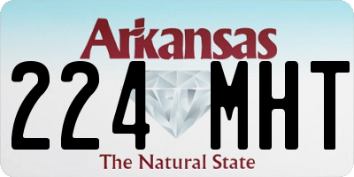 AR license plate 224MHT