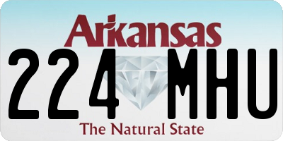 AR license plate 224MHU