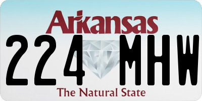 AR license plate 224MHW
