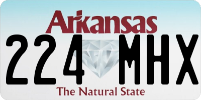 AR license plate 224MHX