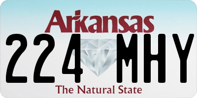AR license plate 224MHY