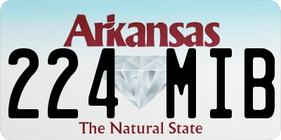 AR license plate 224MIB