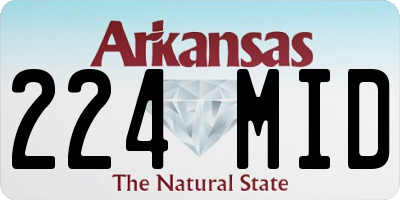 AR license plate 224MID