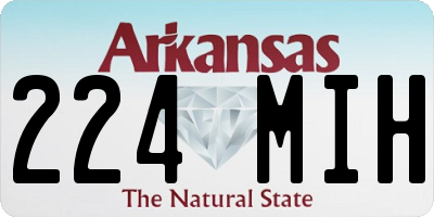 AR license plate 224MIH