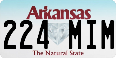 AR license plate 224MIM