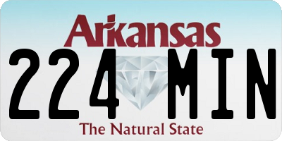 AR license plate 224MIN