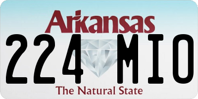 AR license plate 224MIO