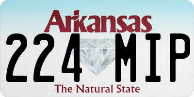 AR license plate 224MIP