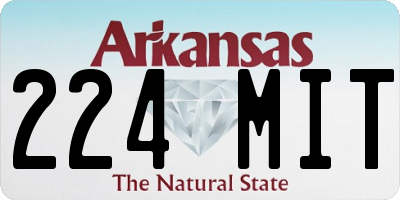 AR license plate 224MIT