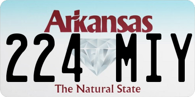 AR license plate 224MIY
