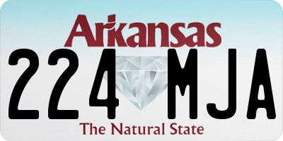 AR license plate 224MJA