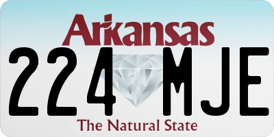 AR license plate 224MJE