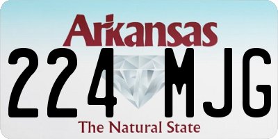 AR license plate 224MJG