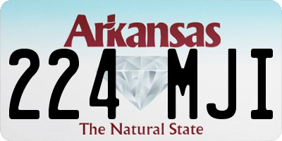 AR license plate 224MJI