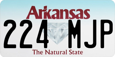 AR license plate 224MJP