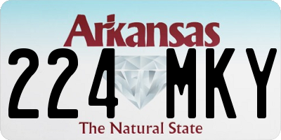 AR license plate 224MKY