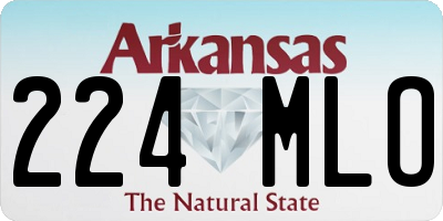 AR license plate 224MLO
