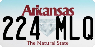 AR license plate 224MLQ