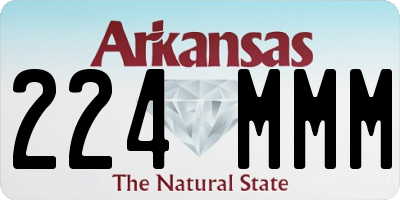 AR license plate 224MMM