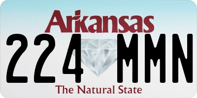 AR license plate 224MMN