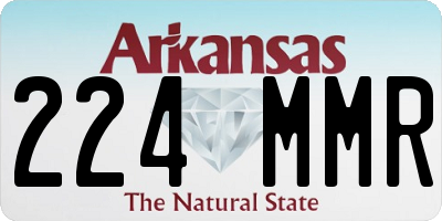 AR license plate 224MMR