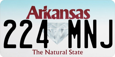 AR license plate 224MNJ