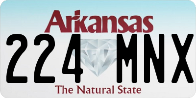 AR license plate 224MNX