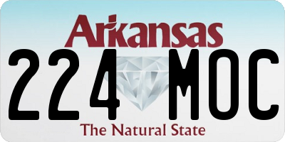 AR license plate 224MOC