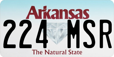 AR license plate 224MSR