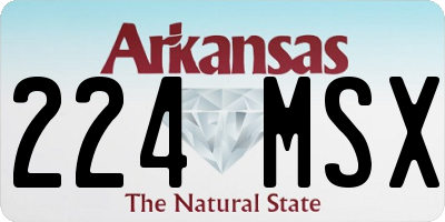 AR license plate 224MSX