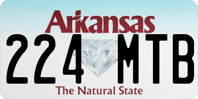 AR license plate 224MTB