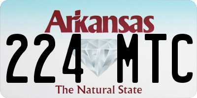AR license plate 224MTC