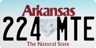 AR license plate 224MTE