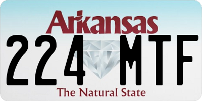 AR license plate 224MTF