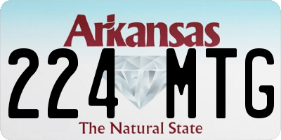 AR license plate 224MTG