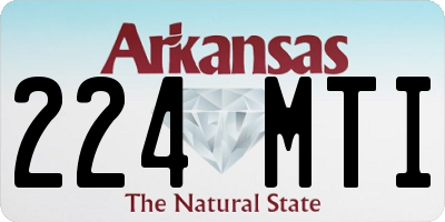AR license plate 224MTI