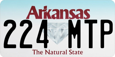 AR license plate 224MTP