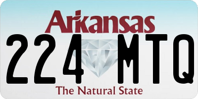 AR license plate 224MTQ