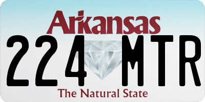 AR license plate 224MTR