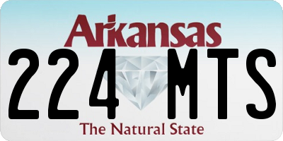 AR license plate 224MTS