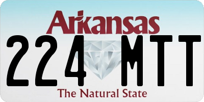 AR license plate 224MTT