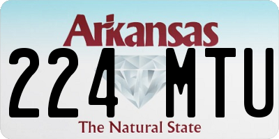 AR license plate 224MTU