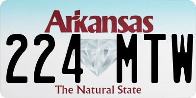 AR license plate 224MTW