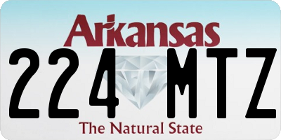 AR license plate 224MTZ